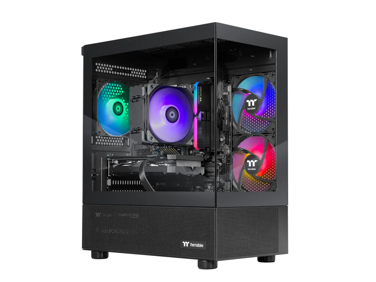 Thermaltake Desktop PC LCGS NE 9696X-V170B N17B-B850-96X-LCS AMD Ryzen 5 9600X 16GB DDR5 1TB NVMe SSD AMD Radeon RX 9060 XT Windows 11
