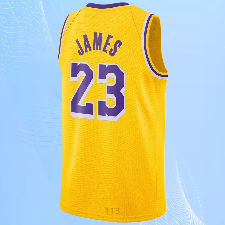 Classic-Design stitched Basketball Jerseys Gold shirt Eye-Catching CV