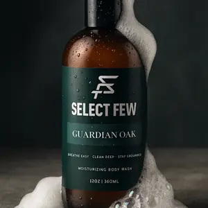 Guardian Oak Men’s Body Wash – Hydrating Natural Cleanser with Aloe & Cedarwood – Fights Dryness, Restores Skin & Long-Lasting Masculine Scent