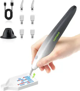 YOFIGO Electric Diamond Painting Pen,Wireless Art Pen for Diamond Painting with 3 Adjustable Suction Levels, Professional Diamond Art Pen with Magnetic Charging Base, Tool for DIY Craft fathersdaygift