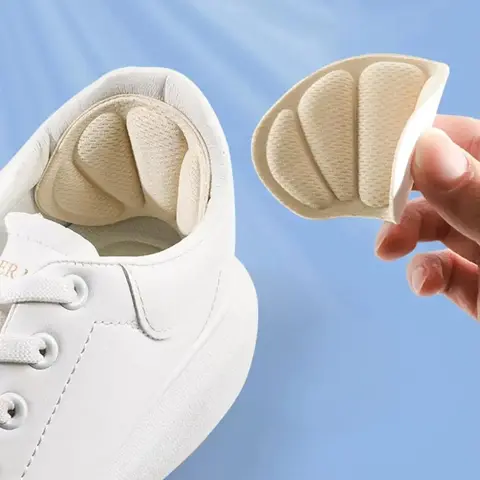Reusable Anti-Slip Heel Cushion, Shoe Cushion, Mesh Heel Pads, Self-Adhesive Thick Heel Grips, Unisex Comfort Heel Liners, Protective Foot Care, Heel Inserts, Non Slip Protector