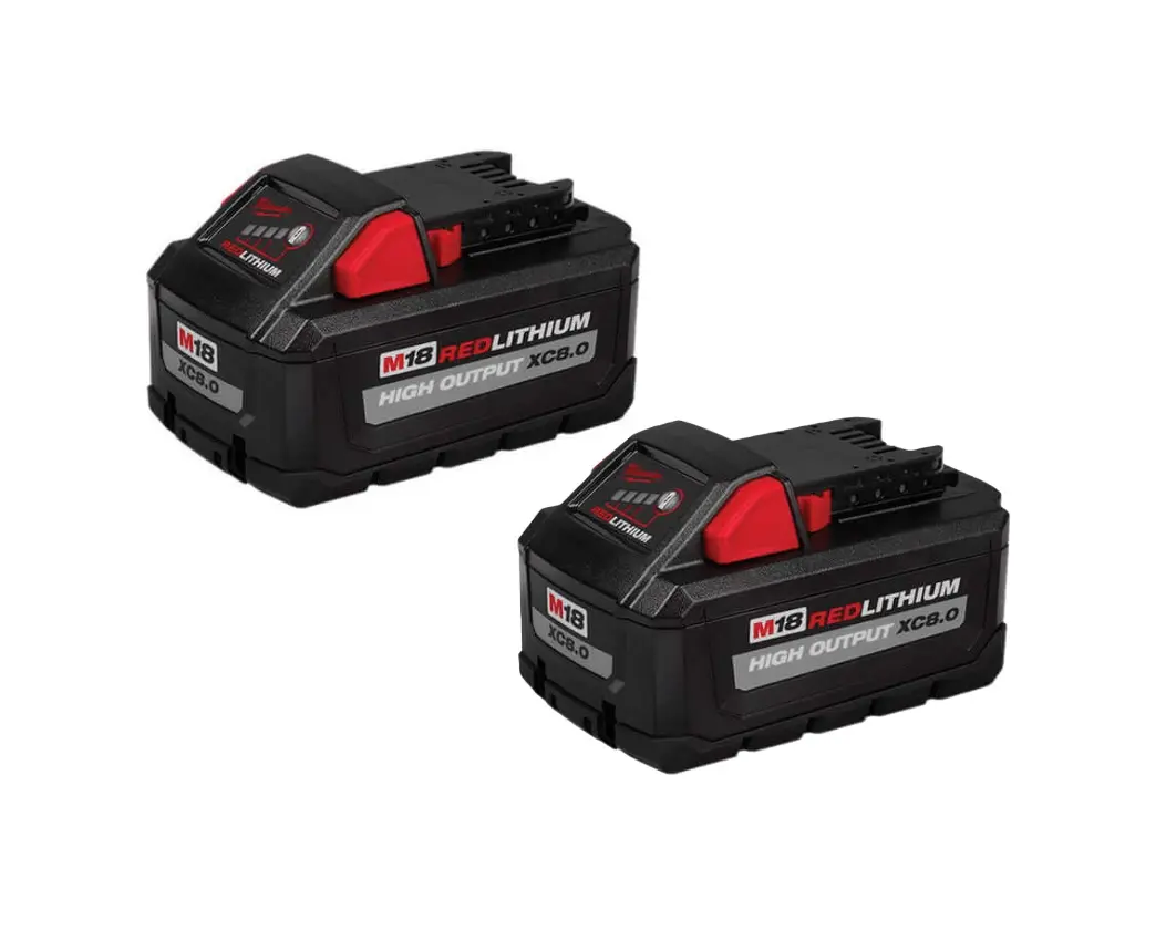 Milwaukee 48-11-1880 M18 REDLITHIUM HIGH OUTPUT XC8.0 Battery - 1 or 2