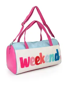 Women MAMA Weekend Embroidery Duffel Bag