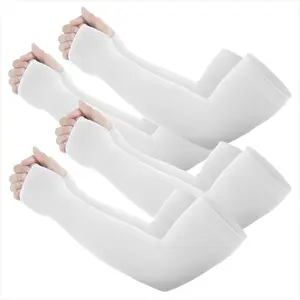 4 Pair UPF 50+ Cooling Arm Sleeves with Thumb Hole, UV Sun Protection Compression Sleeves, Unisex for Garden Sports Outdoor tiktokshopspringglowup,summervibes outdoorfun
