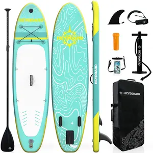 10'6" x 32" BEYOND MARINA Mint Green Inflatable SUP Board - Stable All Skill Levels Stand Up Paddle Board with Complete Kit