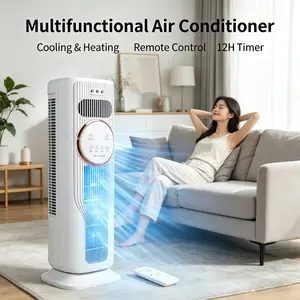 8000BTU ASHRAE Portable Air ConditionerRemote Control Fan Mode Quiet Operation 24Hour Timer Cooling For 200 Sq.ft HomeOffice