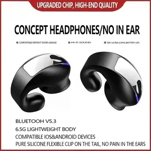 BT  Earphone Clip On Monaural Inear Motion Stereo Bone Conduction Gd28 Business Wireless Earphone Mini Monaural Tws