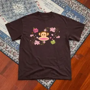Paul Frank Graphic Baby Tee With Pink Accents – Retro Cute Aesthetic Top