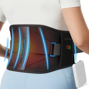 Comfytemp Back Brace with Heat, Back Support 3 Heating & 3 Timers, Birthday Gift for Men and Women, 52 Inch (No Massage)