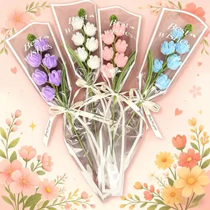 2026 Finished Lily Of The Valley Twisted Stick Bouquet, Artificial Handheld Flower Arrangement For Mother’s Day, Teacher’s Day And Valentine’s Day Gifting, Handmade Decorative Floral Ornament With Lifelike Appearance