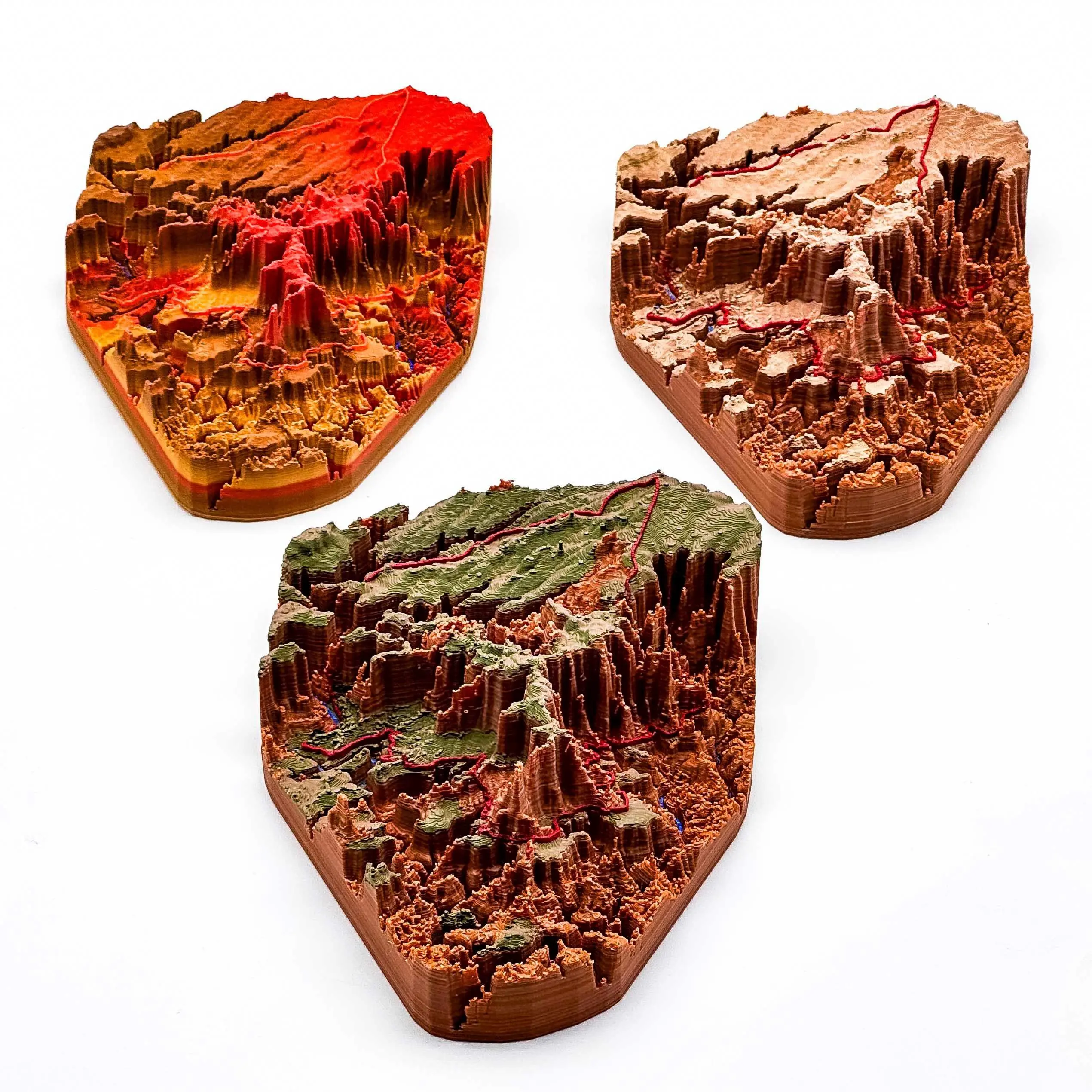 White Rim Trail - 3D Printed Topographical Map - TrailSculpt