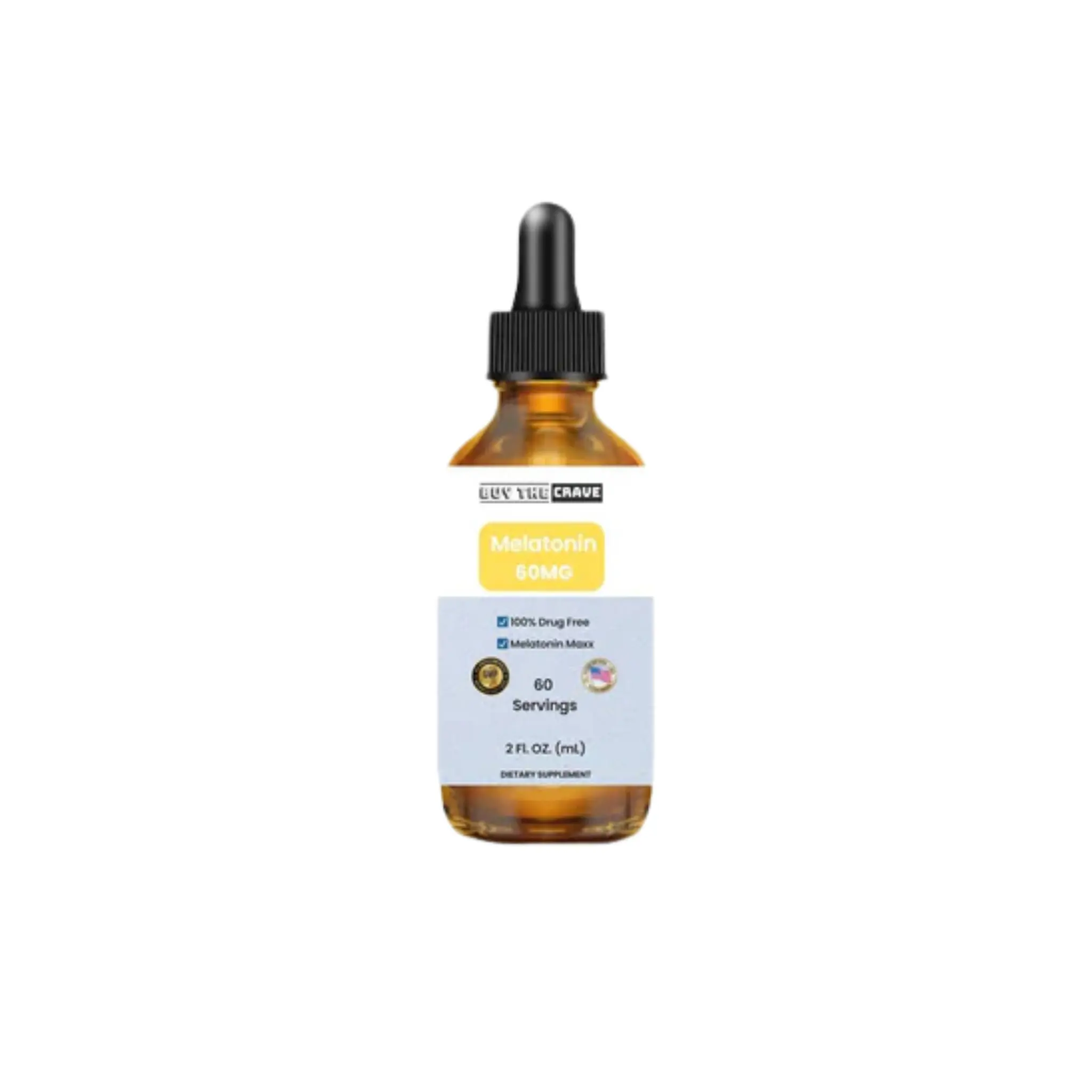 High-Potency Extra Strong Melatonin Drops – 60mg per Serving – Natural Sleep Support – Fast-Acting Liquid Formula – 2 fl oz Dropper Bottle – Non-GMO, Vegan, Sugar-Free