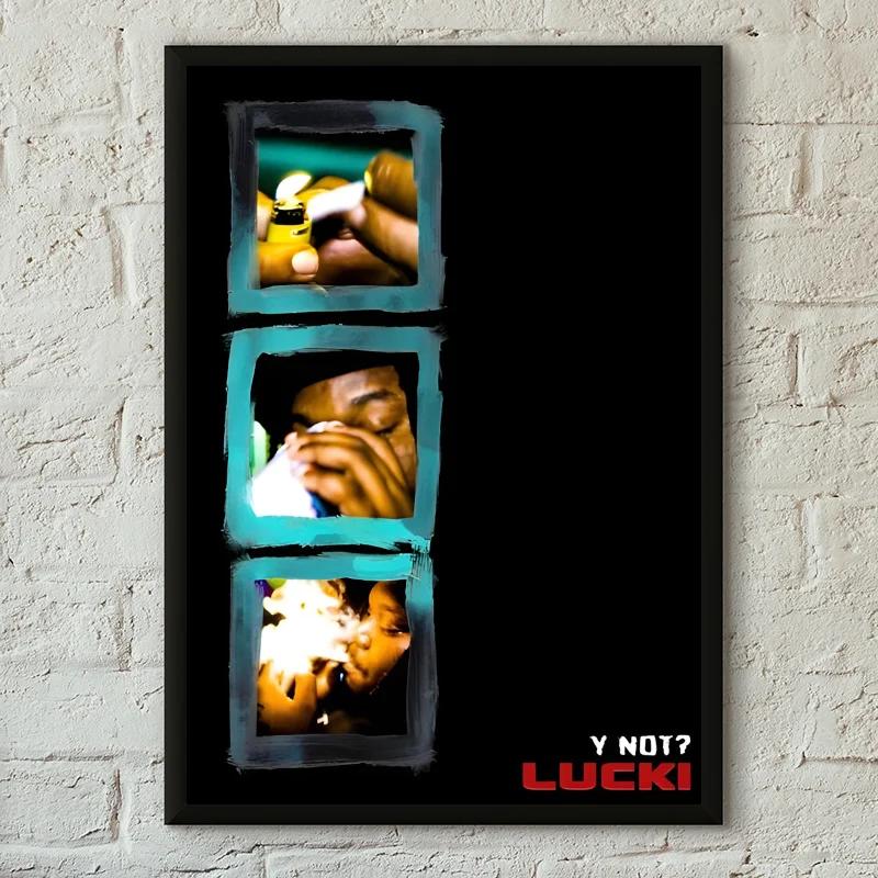 Lucki Rapper Retro Poster Canvas Painting Cafe Bar Room Modern Home Living Room Bedroom Wall Decoration Art