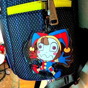 Pomni, Jax, and Kinger  Keychain Amazing Digital Circus TADC, Unique Keychains for Personal Style, Cute Keychains for Bags and Keys, Durable, Lightweight and Perfect for Personal Style, Collecting and Gifting