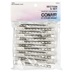 Conair Section & Set, Sectioning Clips, 12 Pack