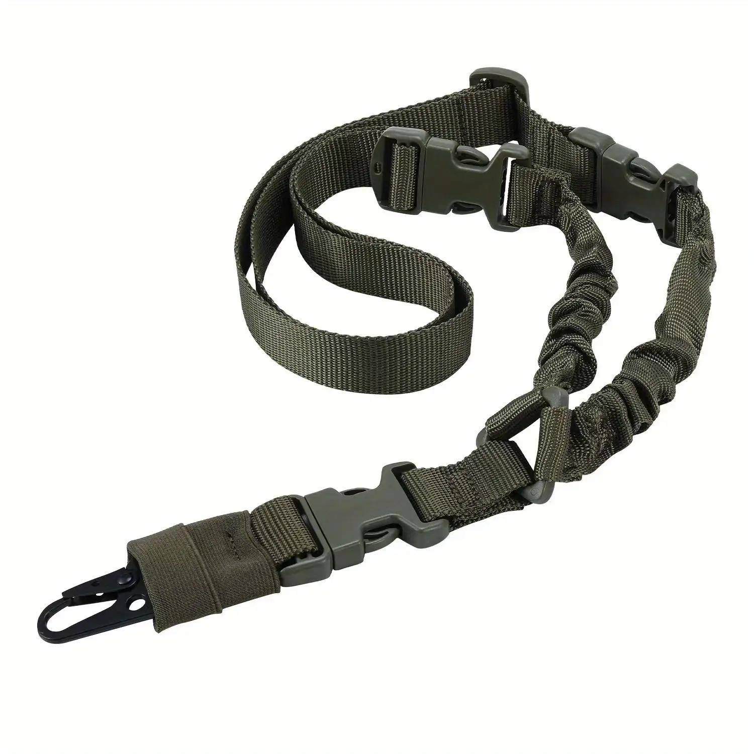 Tactical Single Point Rifle Sling 1 Count Rifle Rope Strap with Metal Buckle for Outdoor Hunting & Recreation Equipment
