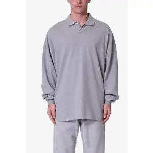 mnml Every Day L/S Polo - Marled Grey