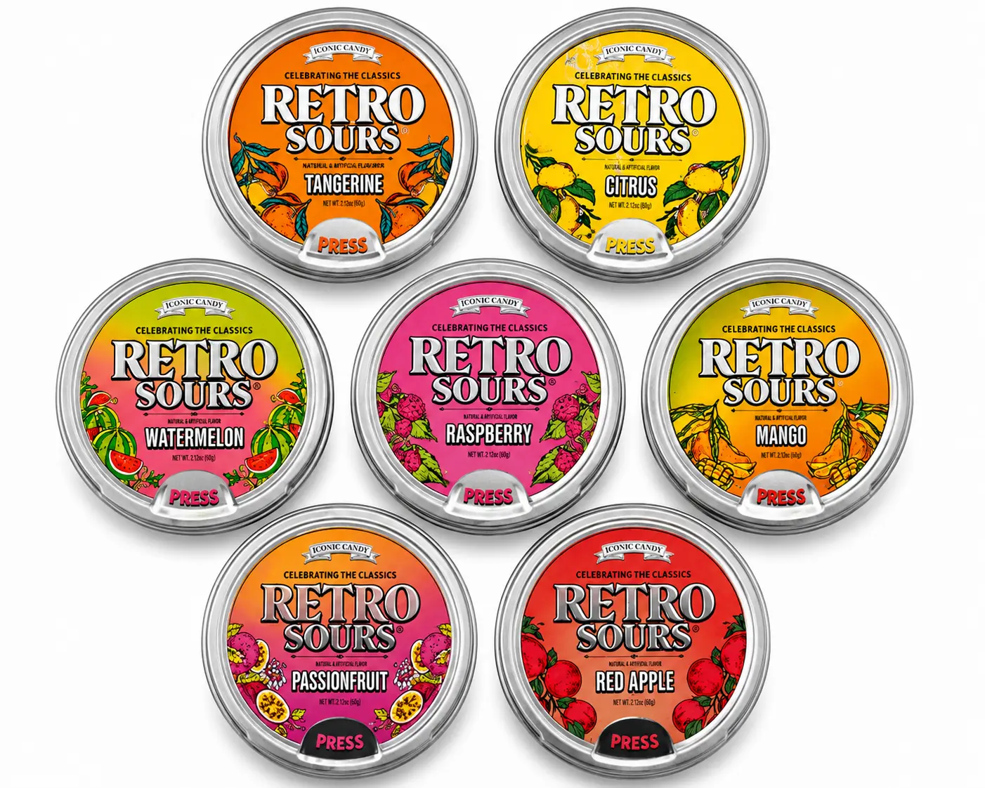 Retro Sours Classic Sour Candy