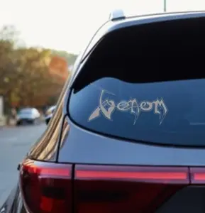 Venom Logo Vinyl Sticker Decal Heavy Metal Band Car Bumper Bathory Black