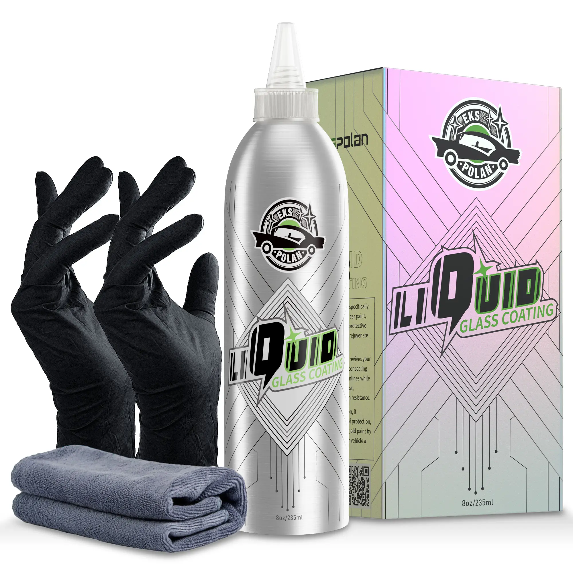 Liquid Glass Coating for Cars, High Gloss & Scratch-Resistant Self-Leveling Clear Coat Last for 10 Years, High-Gloss Shine Repairs and Protects Older Vehicles