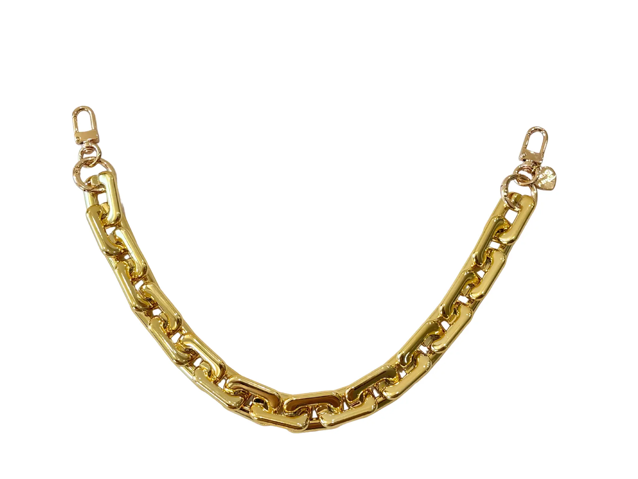 Gold Blush GlamLinks – Chunky Metallic ACRYLIC Bag Chain for Purses, Handbags & Crossbodies (Decor or Handle)