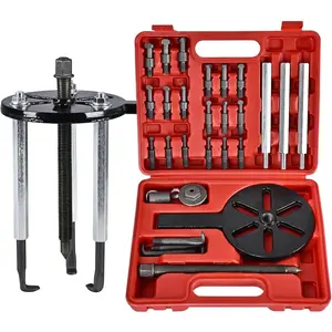 Blind Hole Inner Bearing Puller Set, 3 Jaw Internal Bearing Disassembly Puller Tool