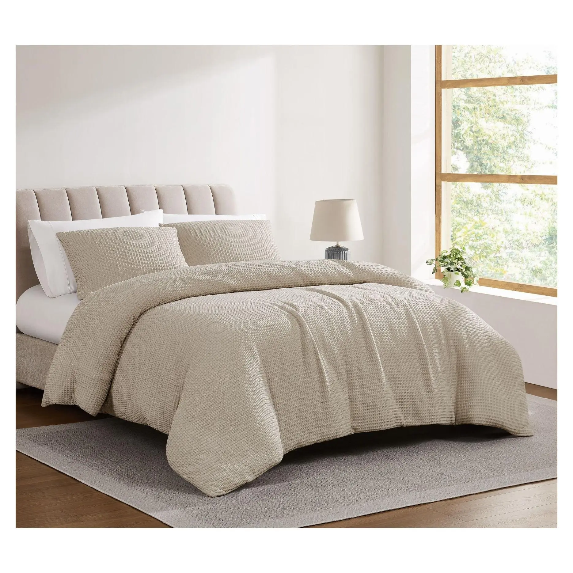 Cannon Heritage Cotton Waffle 3-Piece Full/Queen Duvet Set