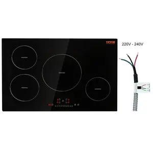 VEVOR Electric Cooktop, TikTokShopBlackFriday, 5 Burners, 36'' Induction Stove Top, Built-in Magnetic Cooktop 9200W, 9 Heating Level Multifunctional Burner, LED Touch Screen w/ Child Lock & Over-Temperature Protection