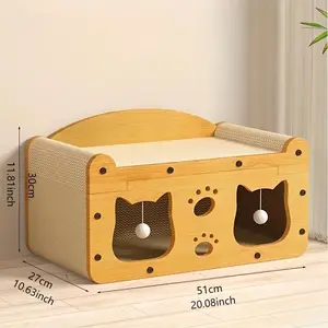 【New Year】FANJUN-AMTECH 2-1 Scratcher, Scratching Board, Bed, Pet Furniture for Small Pets,Stylish Bed for Big and Small Spacious cool  stuff cozy  scratcher indoor  accessories  toys  bed hanging  stuff Kittens Kitty cat stand