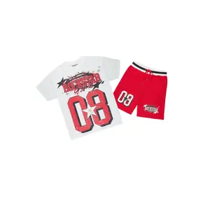 Allstar White/Red T-Shirt Short Set