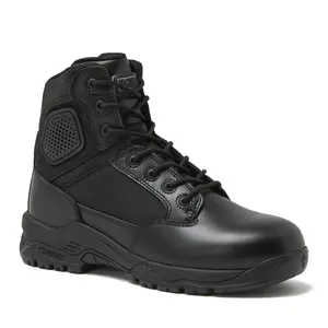 Magnum - Strike Force 6" Side Zipper Tactical Boots - Designed for Police, EMS, Security, Military, Hunting & Motorcycle w/ Slip Resistant Michelin Outsole, Replaceable M.P.A.C.T Instant Comfort Insole