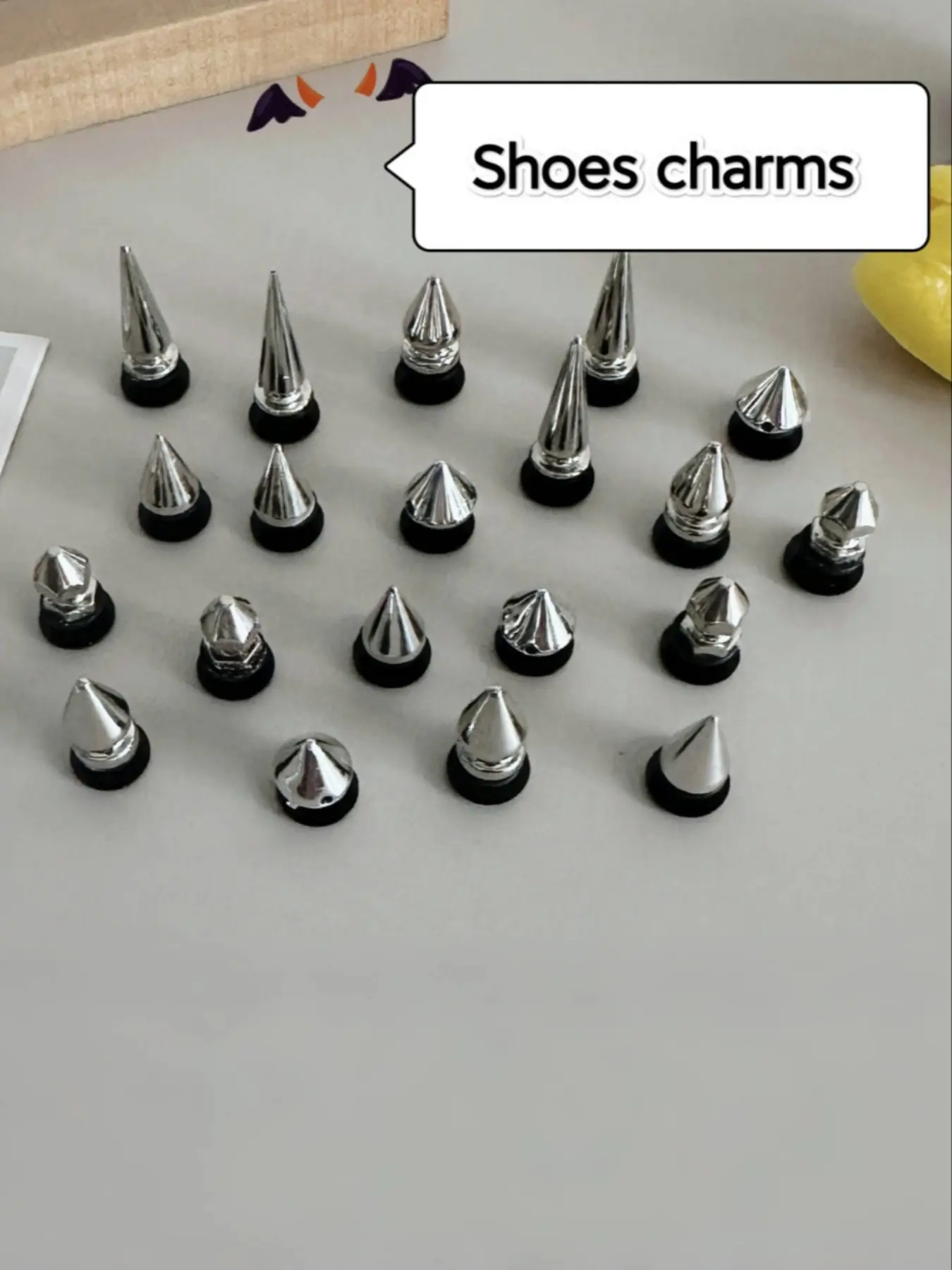 Punk Style Shoe Charms, 20pcs Punk Shoes Accessories for DIY Decoration, All Season Fashionable Footwear Decorations, Shoe Charms Set, Shoe Charms For Sneakers, Shoe Embellishment Set, Decorative Shoe Accessories