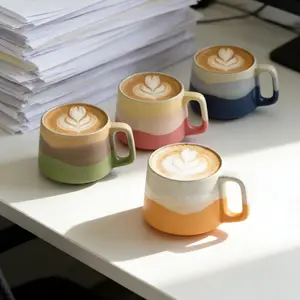 Japanese Kiln-Change Creative Coffee Cup, 320ML/11.29oz, Unique Design Suitable for Couples/home/office Use, Beer Mug & Milk Cup, Drinkware