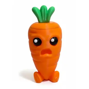 Crazed Carrot Secret Stash Jar — 3D Printed Hidden Compartment Desk Buddy