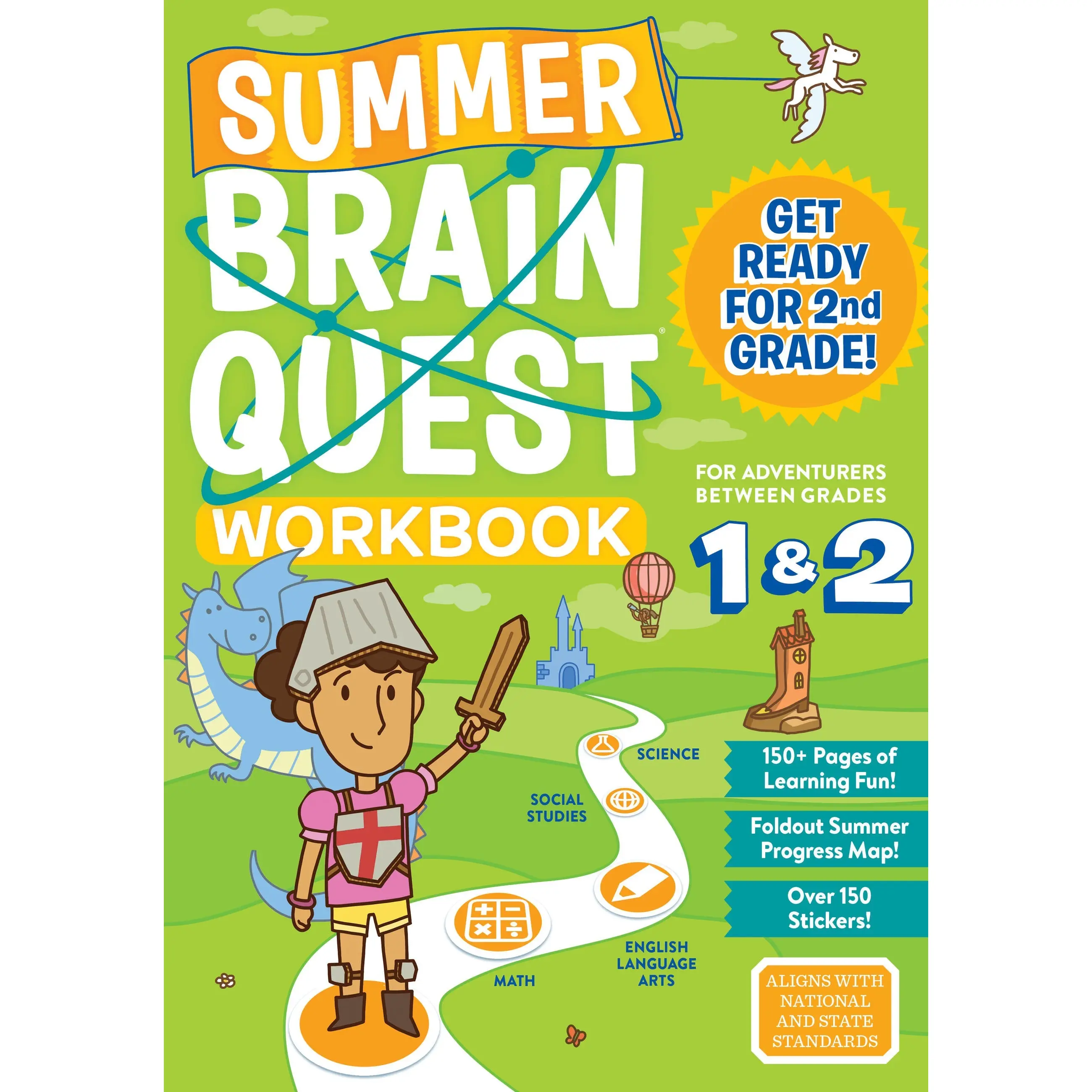 Summer Brain Quest: Between Grades 1 & 2 by Workman Publishing, Megan Butler, Claire Piddock, Mindy Yip, Edison Yan, Rachel Dukes [Paperback Book]