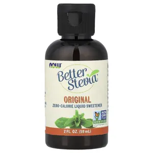 NOW Foods Better Stevia®, Zero-Calorie Liquid Sweetener, Original, 2 fl oz (59 ml)