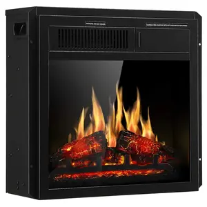 R.W.FLAME Electric 20''&22‘’&23‘’ Fireplace Wooden Surround Firebox Free Standing, Adjustable Led Flame, Remote Control 750-1500W