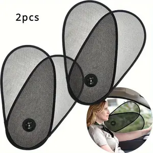 Car Window Sunshade Adjustable and Rotatable for Windshield Side Protection PVC Material, Durable UV Protection for Vehicle