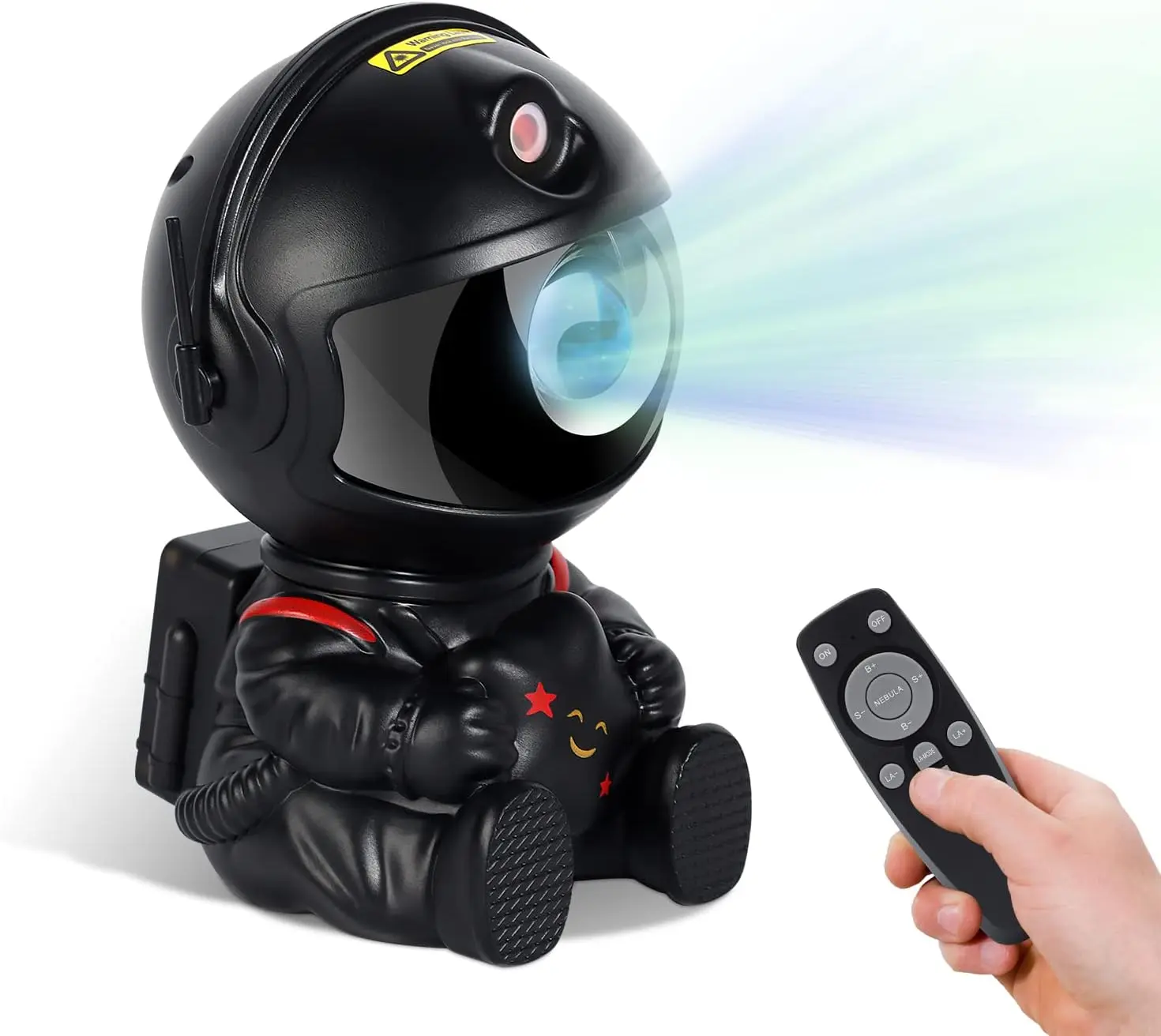 Palm-Sized Plastic Starry Galaxy Projector, Hug Astronaut Nebula LED Night Light with 8-Mode Adjustment, Remote Control, 360-Mins Timer, 360° Rotatable Ceiling Lamp for Bedroom Decor, Unisex Birthday Gift
