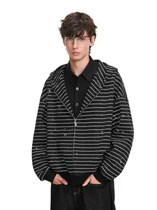 FDR Sparkle Stripe Unisex Zip-Up Hoodie Heavyweight Oversized Cozy Basic Essential Sweatshirt Embroidered logo  Casual Womenswear Long Sleeve Tops #valentinesday #tiktokshopjumpstartsale #valentinesdaygift SpringStatements