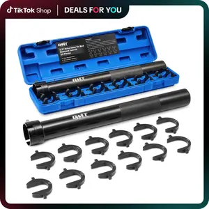 Orion Motor Tech Inner Tie Rod Installation Kit, Includes 12 Crowfoot Adapters, Durable 1/2 Inch Drive Tube for Efficient Removal, Crafted from Robust Steel, Ideal for Automotive Maintenance, Home car repair, rack free