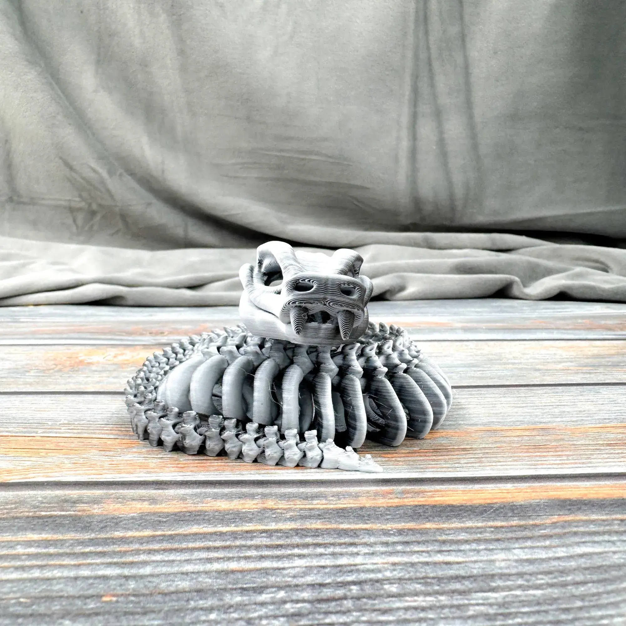 Skeleton Snake Articulated 3D Printed Fidget Figure