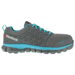 Reebok Womens Sublite Cushion Alloy Toe Esd Work Safety Shoes Casual - Grey