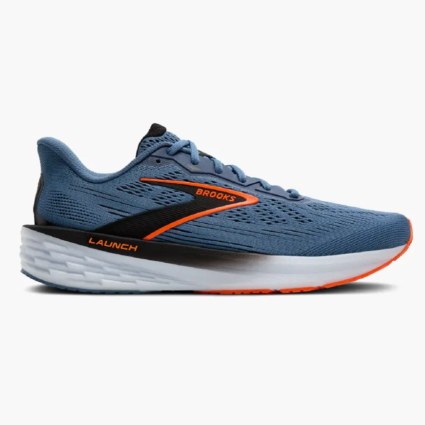 Brooks Launch 12 Men's Running Sneakers Lightweight Road Running Shoes with Breathable Engineered Mesh Responsive Cushion Comfortable Athletic Shoes for Walking Jogging Training Gym Marathon Daily Fitness Activities