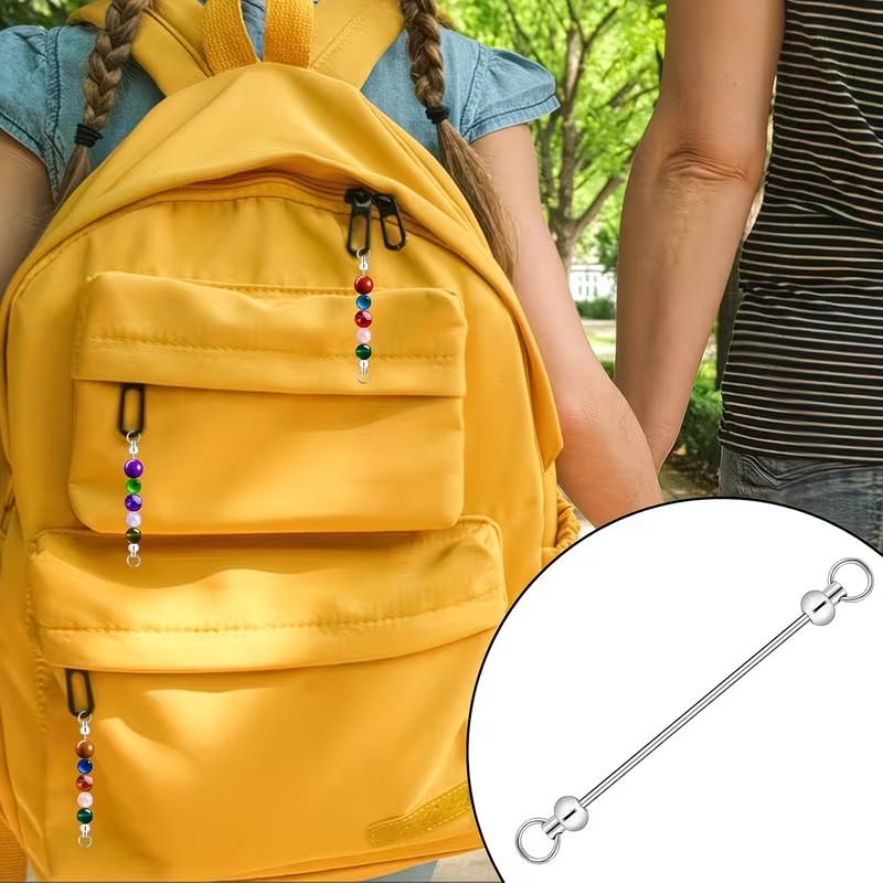 15 PCS Beadable Keychains with Gift Bags for Beads Bulk Blank Bar ID Name Badge Reels with Belt Clip Beadable Items for Nurse Teacher Office Jewelry DIY Gift