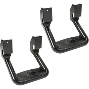 Universal Side Step Compatible with 1967-2020 Chevrolet Toyota Ford Dodge Jeep GMC Nissan Mazda Aluminum 2 Pcs Side Step for Pickups & Trucks Black
