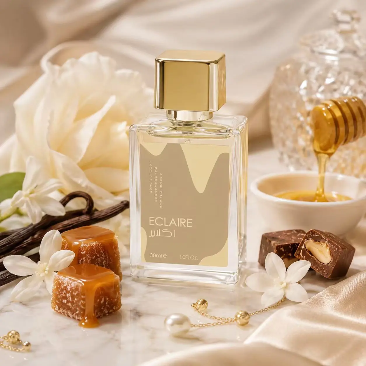 Eclaire Vanilla Perfume 30 ml, Long-Lasting Sweet, Creamy, Highly Scented EDP Gourmand Fragrance for Women, Premium Quality Gourmand Vanilla Spray, Ideal Gift Choice
