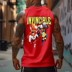 90s Graphic Sleeveless Tank Tops Men Vest Streetwear Outfits Men Vacation Outfits Sleeveless Shirt