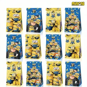 Funny Cartoon Paper Gift Bags, 12/24pcs Candy Bags, Party Favor Bags, Christmas Birthday Party Supplies, Cartoon Party Favors