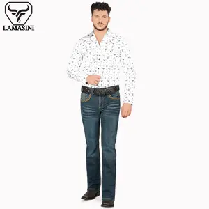 LAMASINI JEANS 1870, MODERN BOOT CUT.